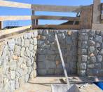 Luserna stone:cladding in  irregular draft luserna for Swimming Pool 